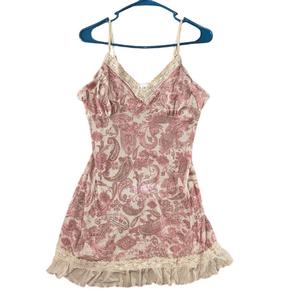 WinterSilks Women's Silk Chemise Lace Slip Night Dress Size Large